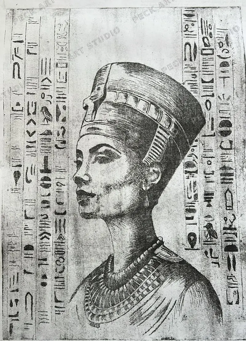 Nefertiti — Resim, Nazife Ünal Tekin